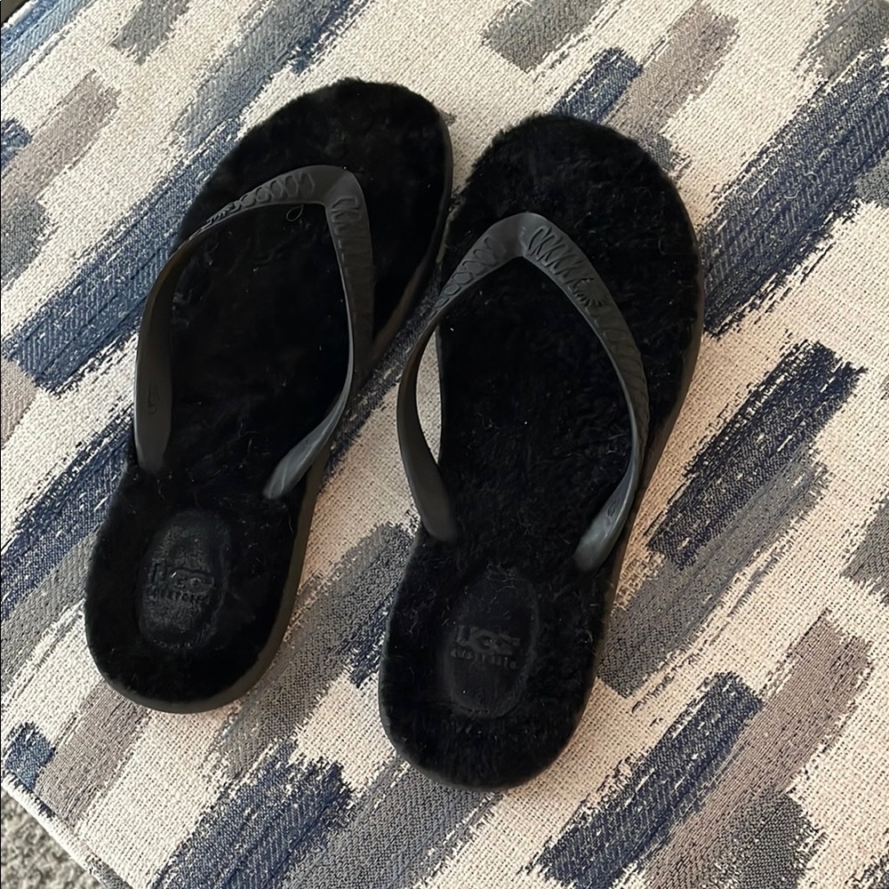 UGG Fluffie Fur Sole  Flip Flops